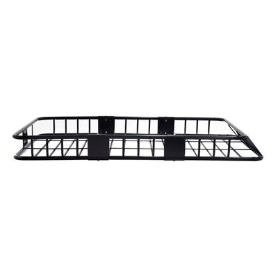 Elevate Outdoor Steel Roof Cargo Basket with Wind Fairing, XL, 150 lb Capacity - VMInnovations
