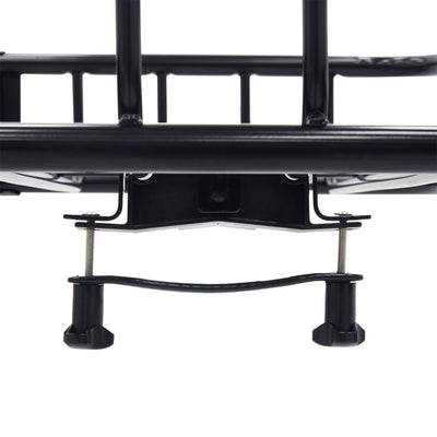Elevate Outdoor Steel Roof Cargo Basket with Wind Fairing, XL, 150 lb Capacity - VMInnovations