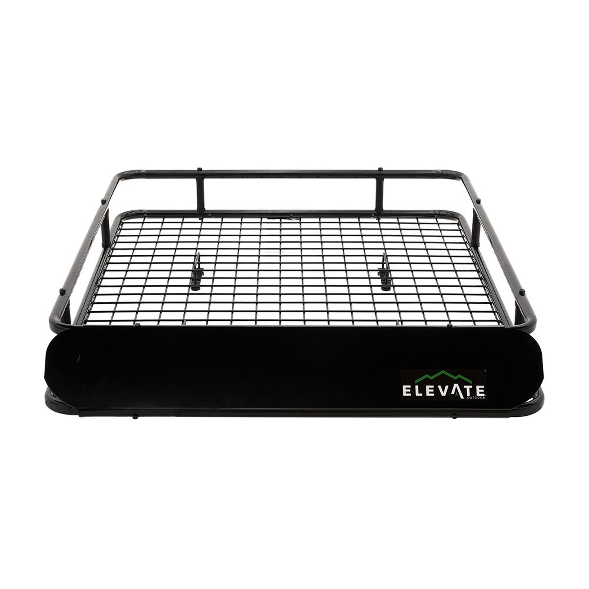 Elevate Outdoor Steel Cargo Roof Basket w/ Wind Fairing, 42" x 36" Storage Space - VMInnovations