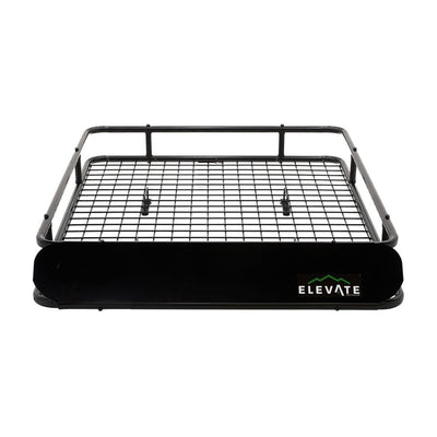 Elevate Outdoor Steel Cargo Roof Basket w/ Wind Fairing, 42" x 36" Storage Space - VMInnovations