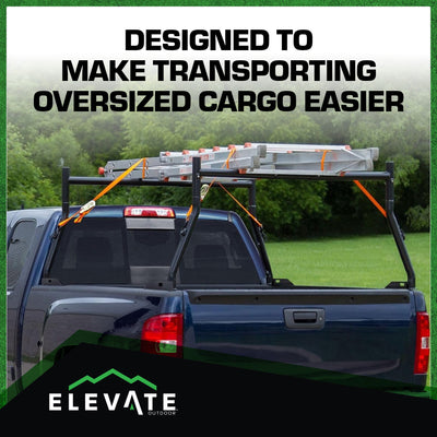 Truck Rack Aluminum Adjustable Pickup Bed Utility Rack for Cargo (Open Box)