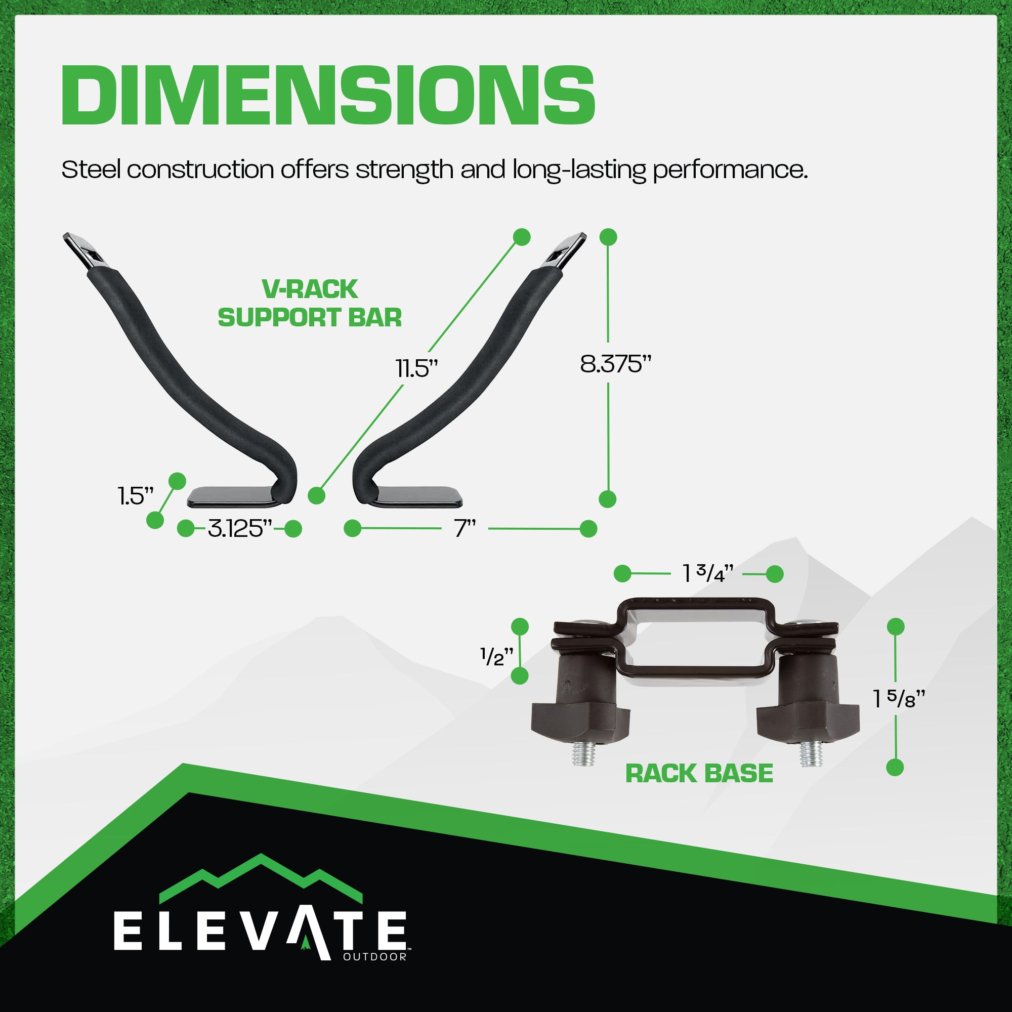 Outdoor V-Rack Single Kayak or Canoe Carrier Roof Rack wSupport Bars (For Parts) - VMInnovations