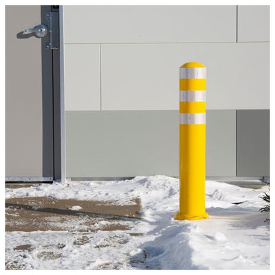 Guardian Removable Safety Bollard, 33.5 Inch Reflective Traffic Post for Safety - VMInnovations