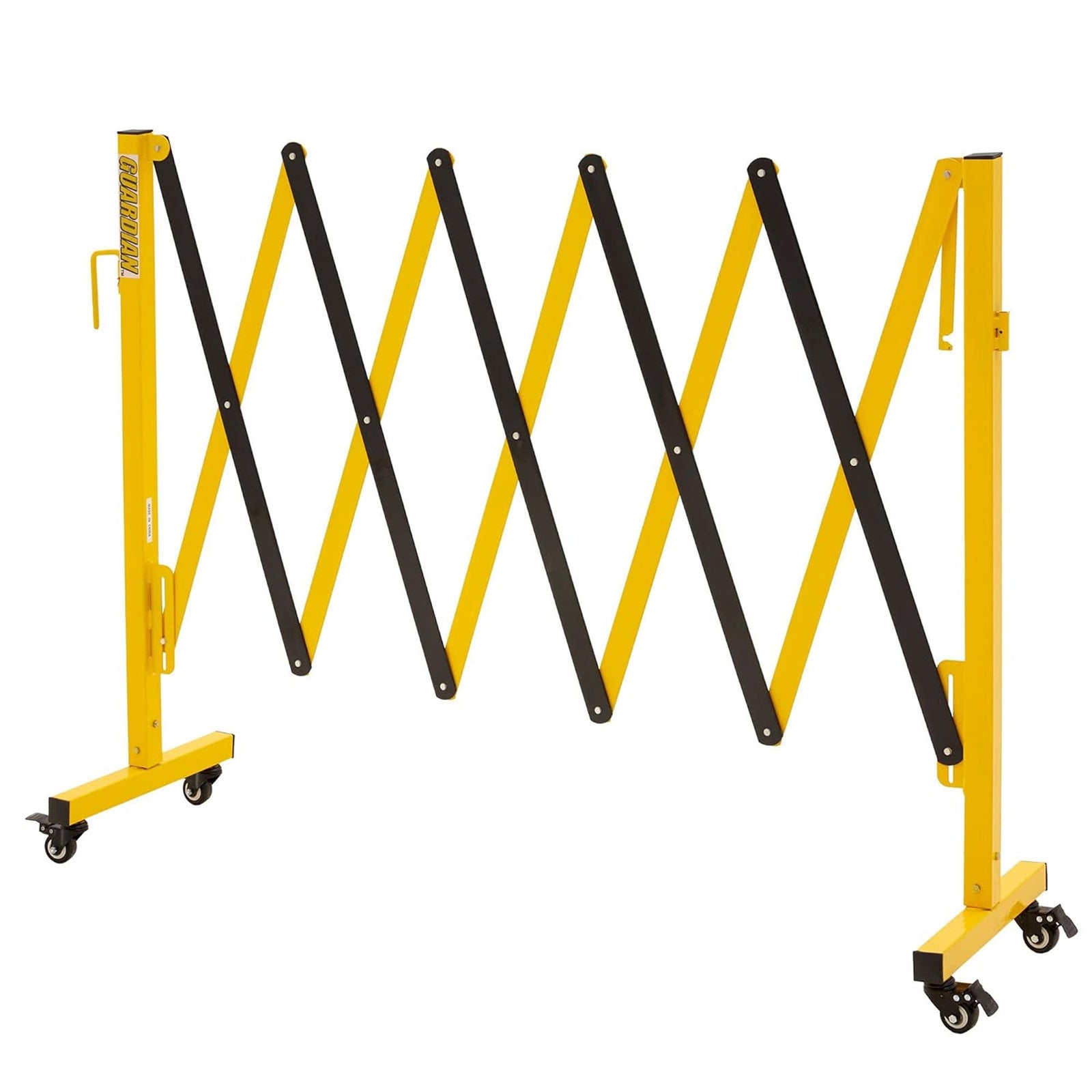 Guardian Expandable Steel Safety Barrier with Locking Wheels for Traffic Control - VMInnovations