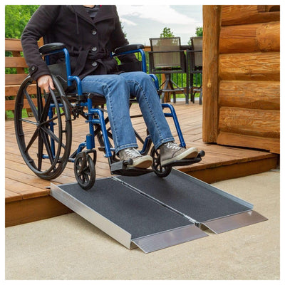 Silver Spring Mobility Wheelchair Ramp, 2 Foot Fold/Grit Surface (Open Box)