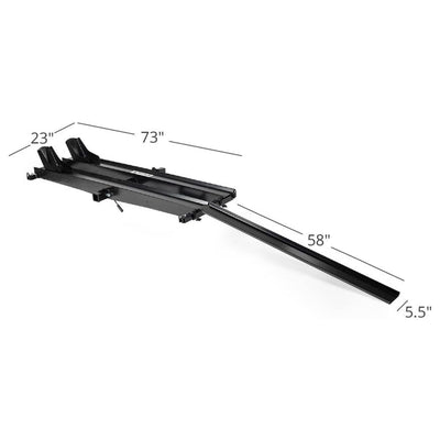 Titan Ramps Dual Motorcycle Carrier with Ramp Extension, 600 Pound Capacity - VMInnovations