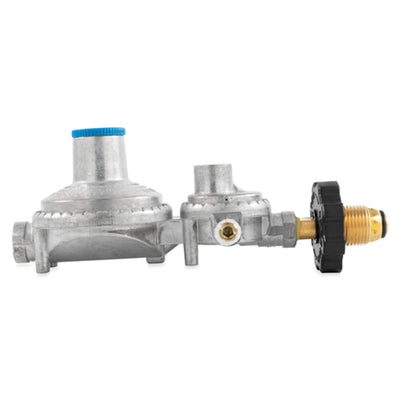 Camco RV Propane Regulator 2 Stage Horizontal Mount with POL Valve, (Open Box)