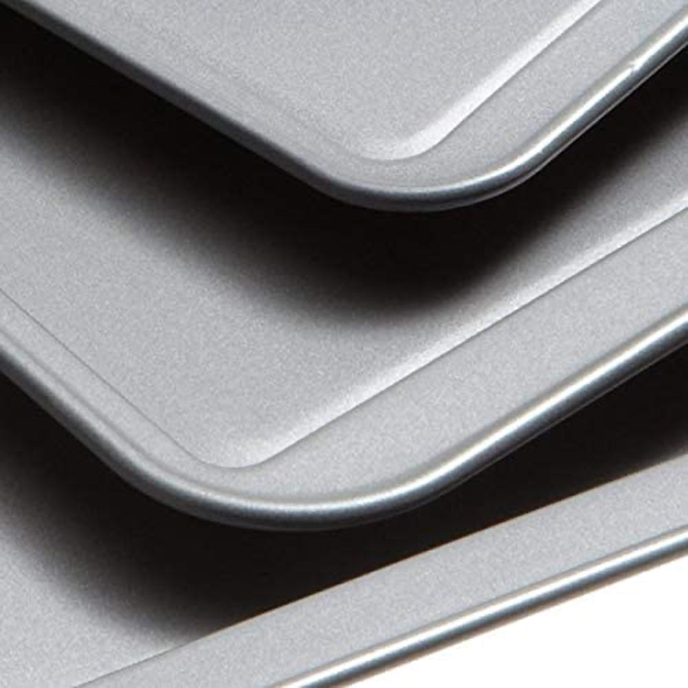 GoodCook Professional Steel Nonstick Cookie Sheet Bakeware Pans 3 Pack(Open Box)