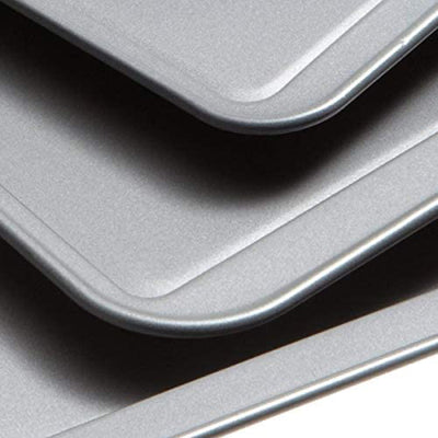 GoodCook Professional Steel Nonstick Cookie Sheet Bakeware Pans 3 Pack(Open Box) - VMInnovations