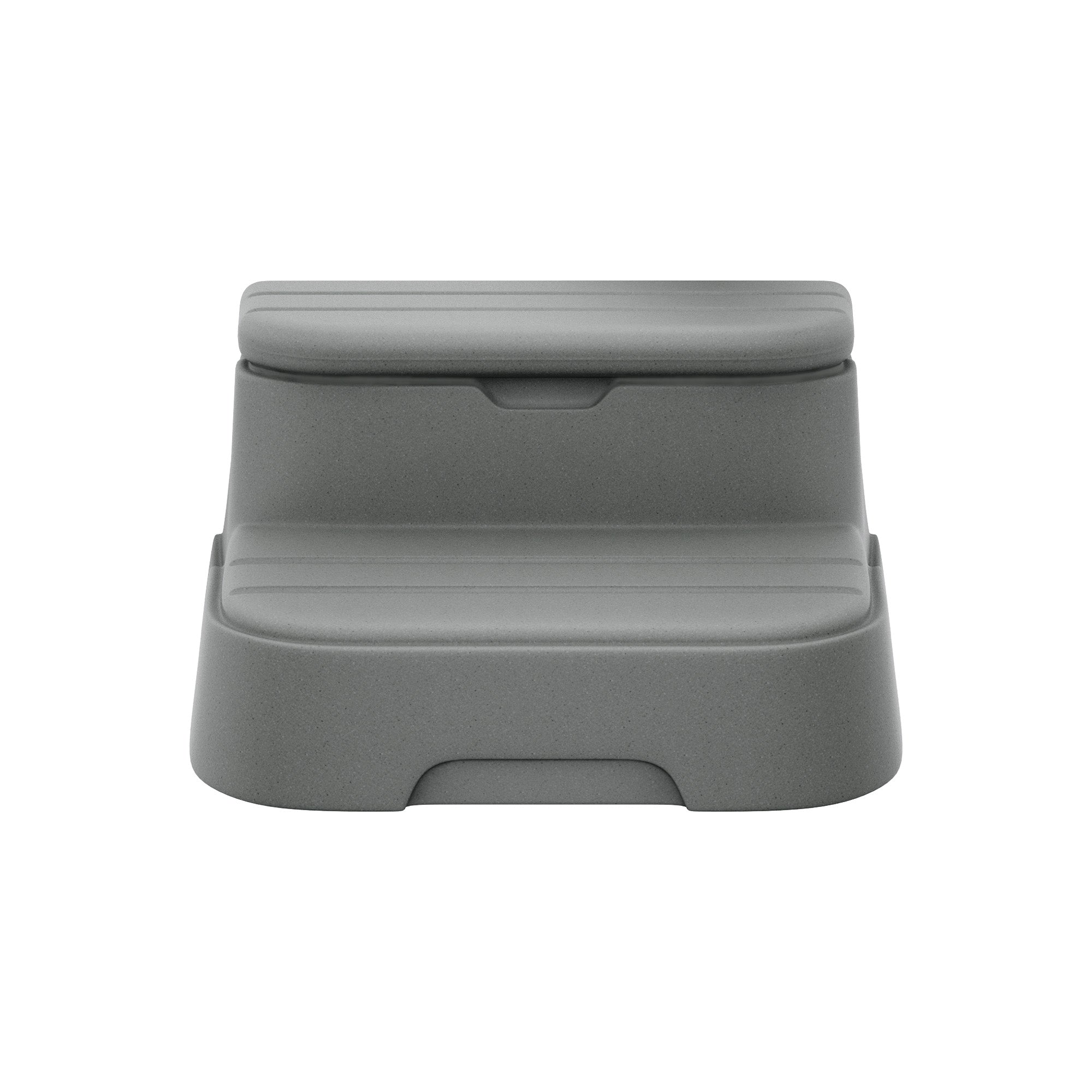 LifeSmart 4 Person Square Hot Tub Spa with Black Cover & Molded Spa Step, Taupe