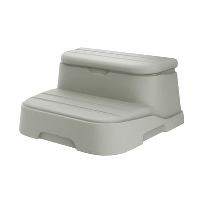 Lifesmart Cool Step Molded Spa Step w/ Built-In Hidden Storage Compartment, Sand - VMInnovations