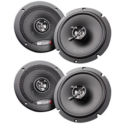 MB Quart DK2-116S Discus 6.5" Shallow Mount 2-Way Coaxial Car Speakers, 2 Pairs