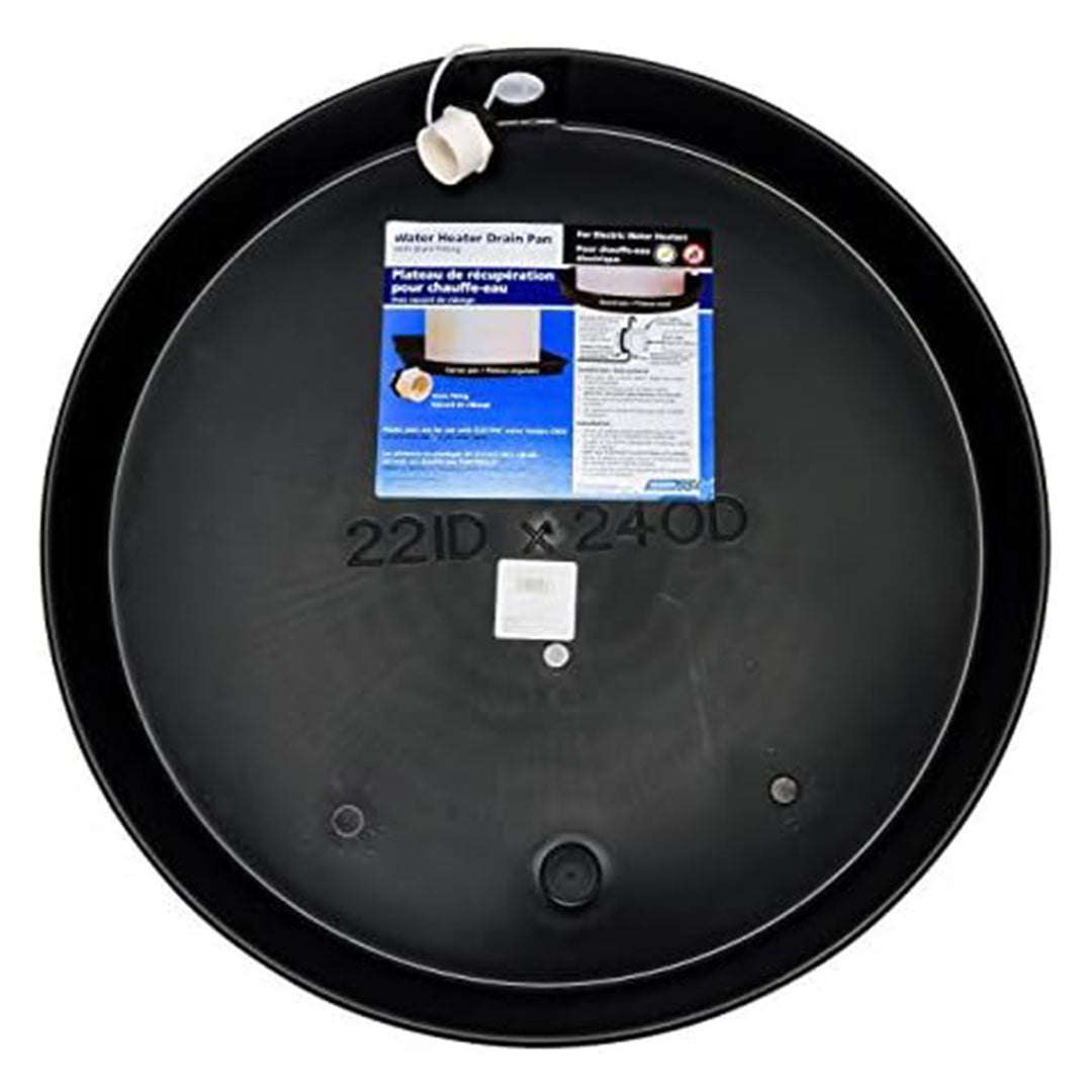 Camco ID Drain Pan, Drip Tray w/PVC Fitting for Electric Water Heaters(Open Box)