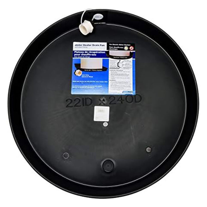 Camco ID Drain Pan, Drip Tray w/PVC Fitting for Electric Water Heaters(Open Box)