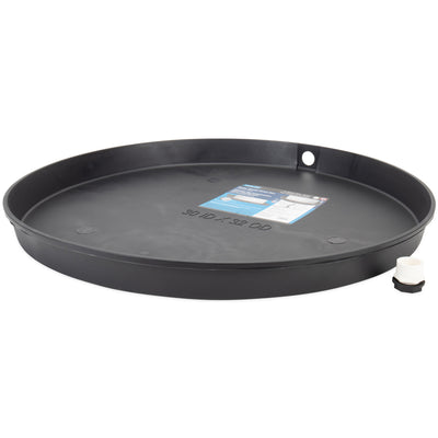 Camco Water Heater Drain Pan, 32-Inch OD Plastic Leak Catch Tray, 30-Inch ID - VMInnovations