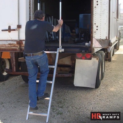HD Ramps EZ Deck Step 60" Step Ladder for Box Trucks, 48" to 52" Deck Height - VMInnovations