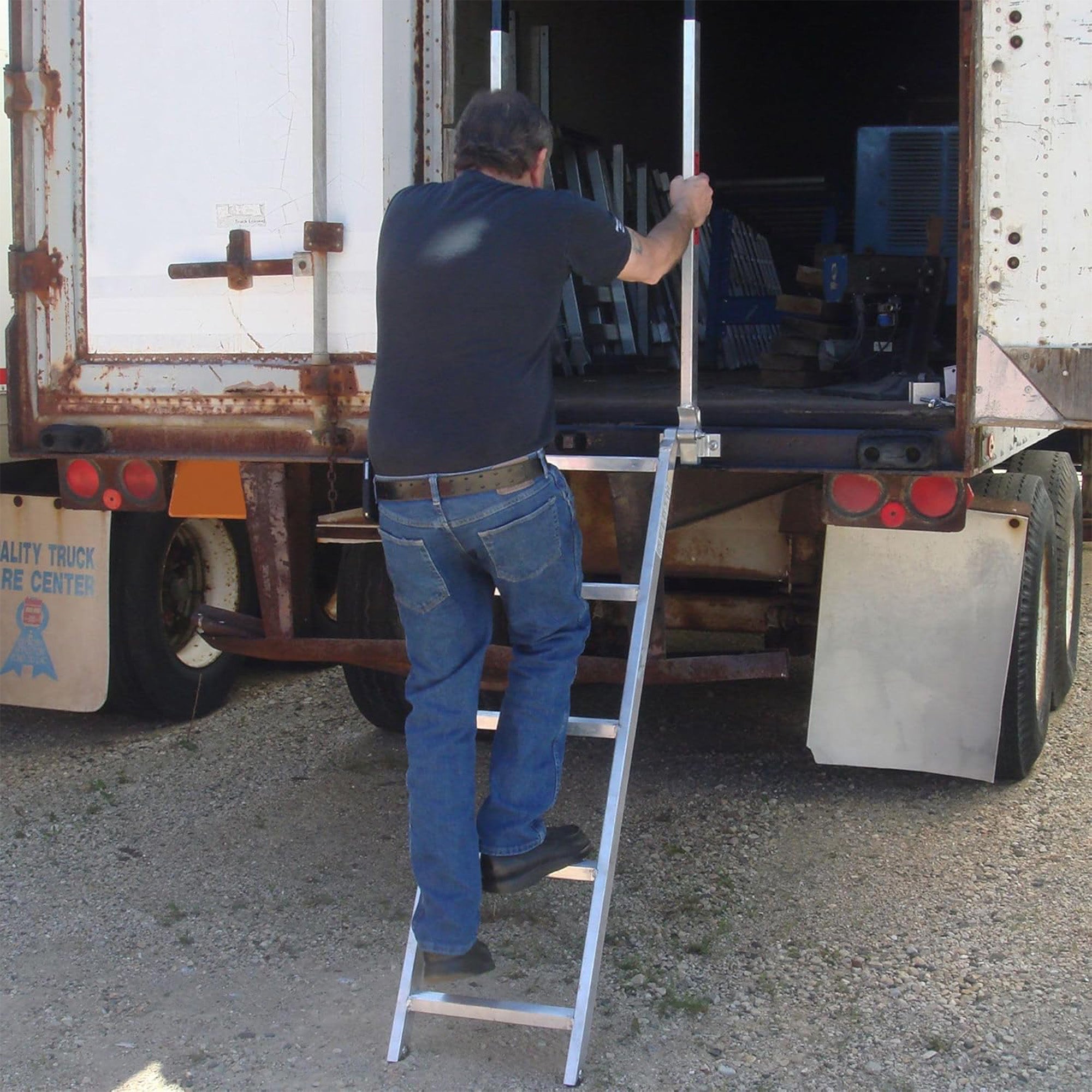 HD Ramps EZ Deck Step 60" Step Ladder for Box Trucks, 48" to 52" Deck Height - VMInnovations