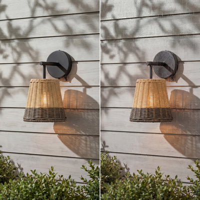 Mule 1-Light 12 Inch LED Wet-Rated Wall Light for Indoor/Outdoor, Matte Black