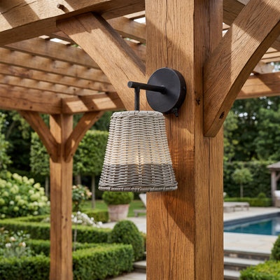 Mule 1-Light 12 Inch LED Wet-Rated Wall Light for Indoor/Outdoor, Matte Black