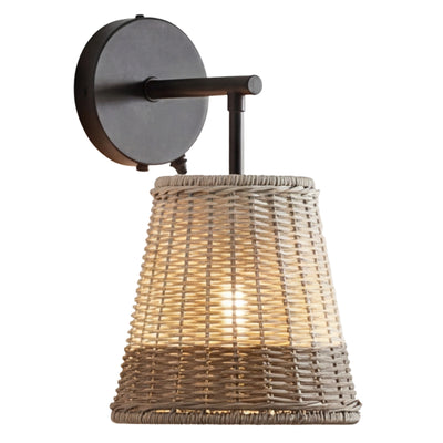 Mule 1-Light 12 Inch LED Wet-Rated Wall Light for Indoor/Outdoor, Matte Black