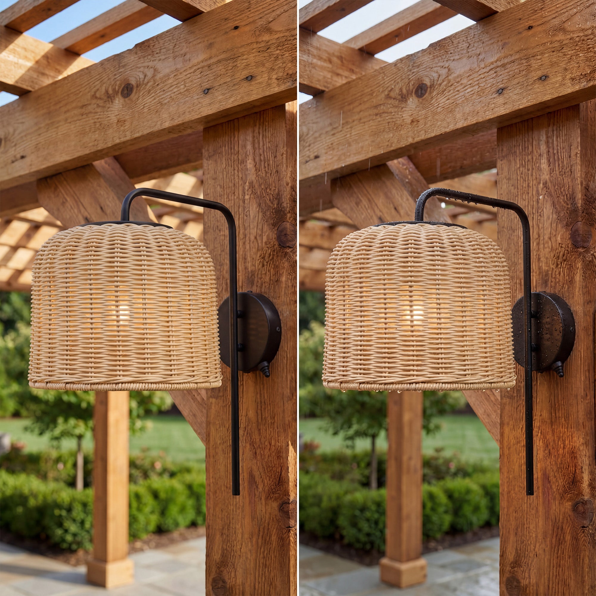 Mule 1-Light 16.5 Inch LED Wet-Rated Wall Light for Indoor/Outdoor, Matte Black