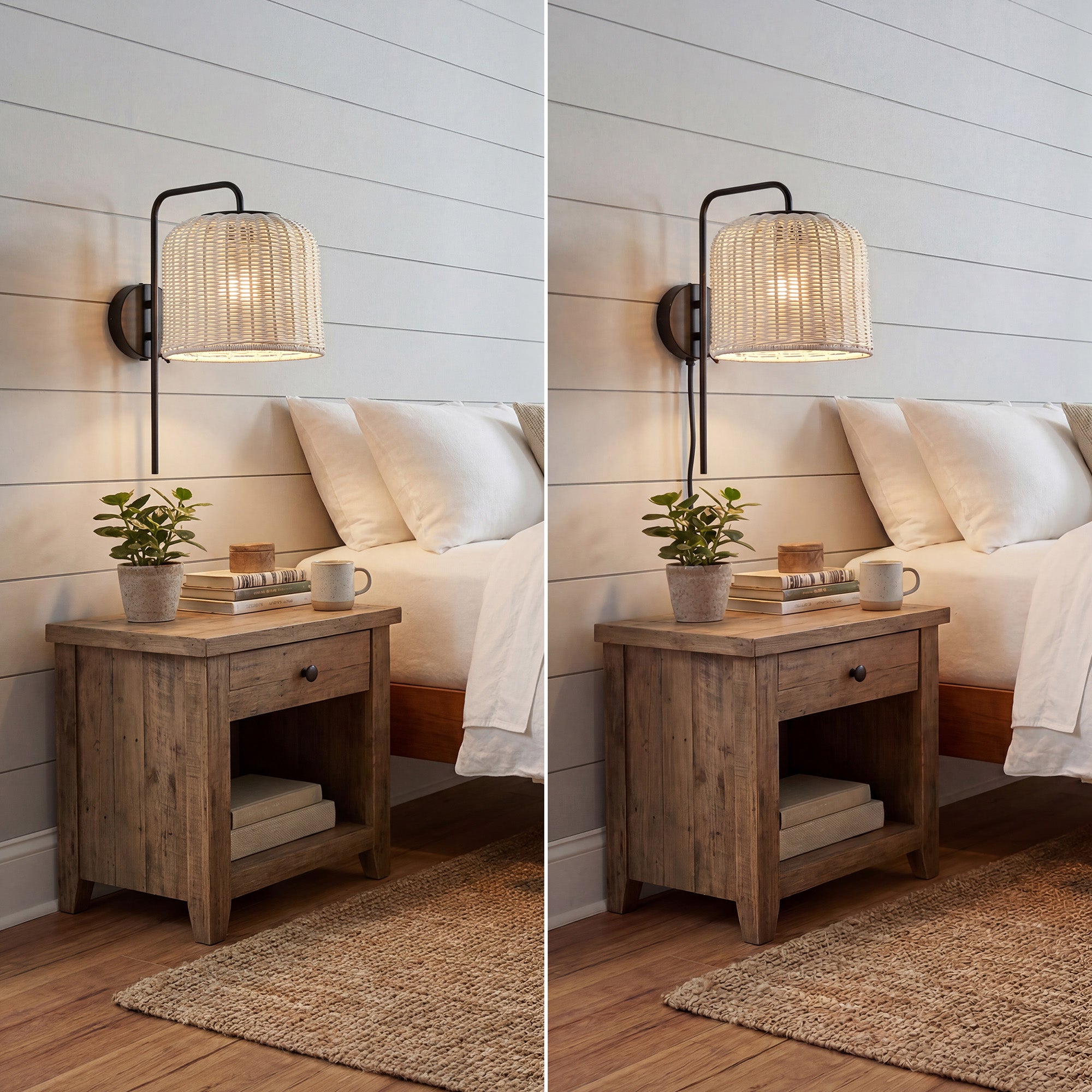 Mule Outdoor Wall Light, Plug-In or Hardwired Sconce, Aged Pewter, Matte Black