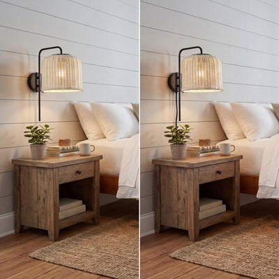 Mule Outdoor Wall Light, Plug-In or Hardwired Sconce, Aged Pewter, Matte Black