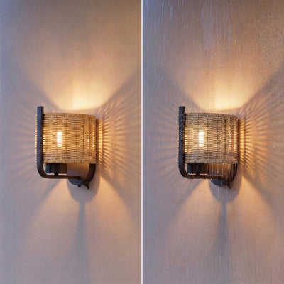 Mule 1-Light 8.75 Inch LED Wet-Rated Wall Light for Indoor/Outdoor, Matte Black - VMInnovations