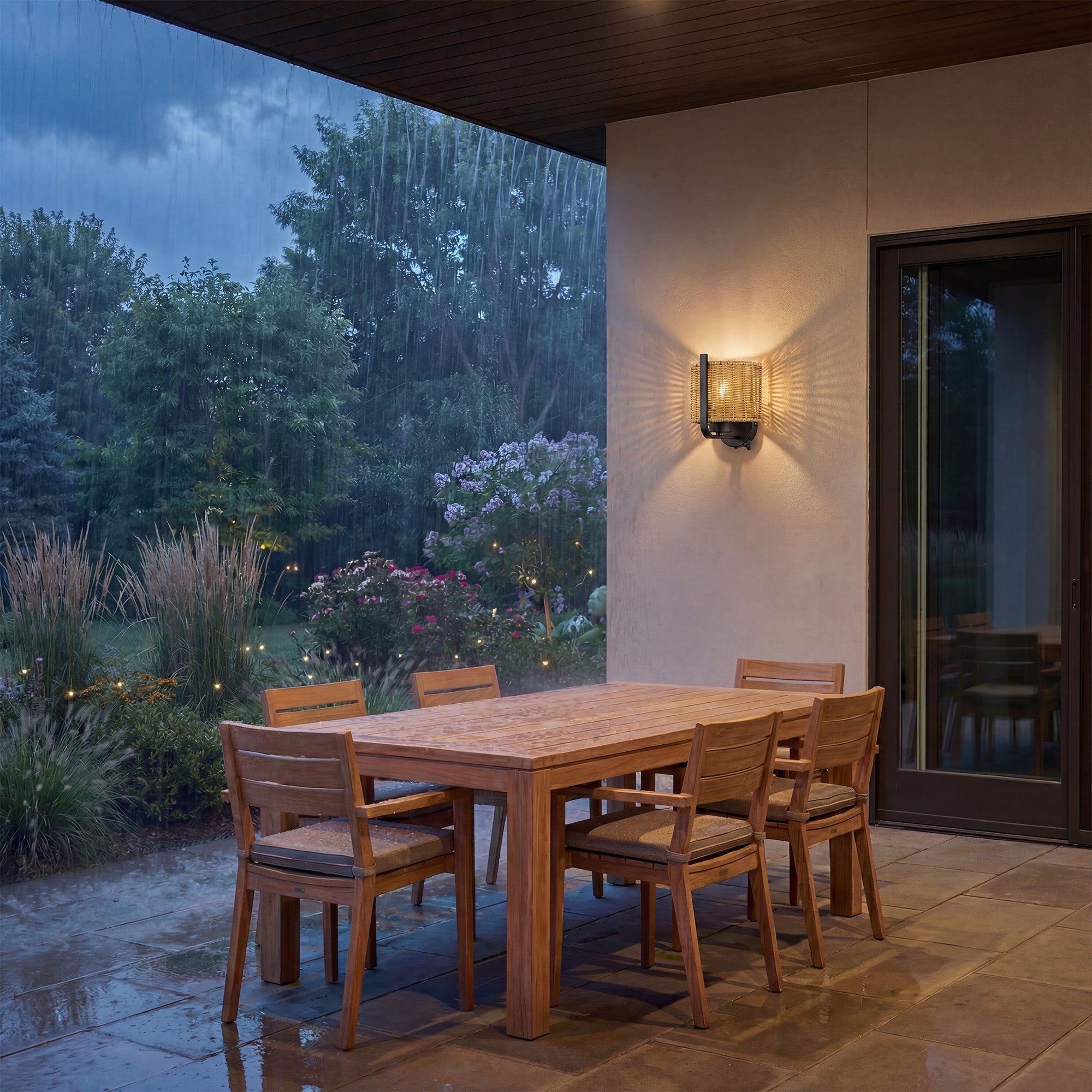 Mule 1-Light 8.75 Inch LED Wet-Rated Wall Light for Indoor/Outdoor, Matte Black - VMInnovations