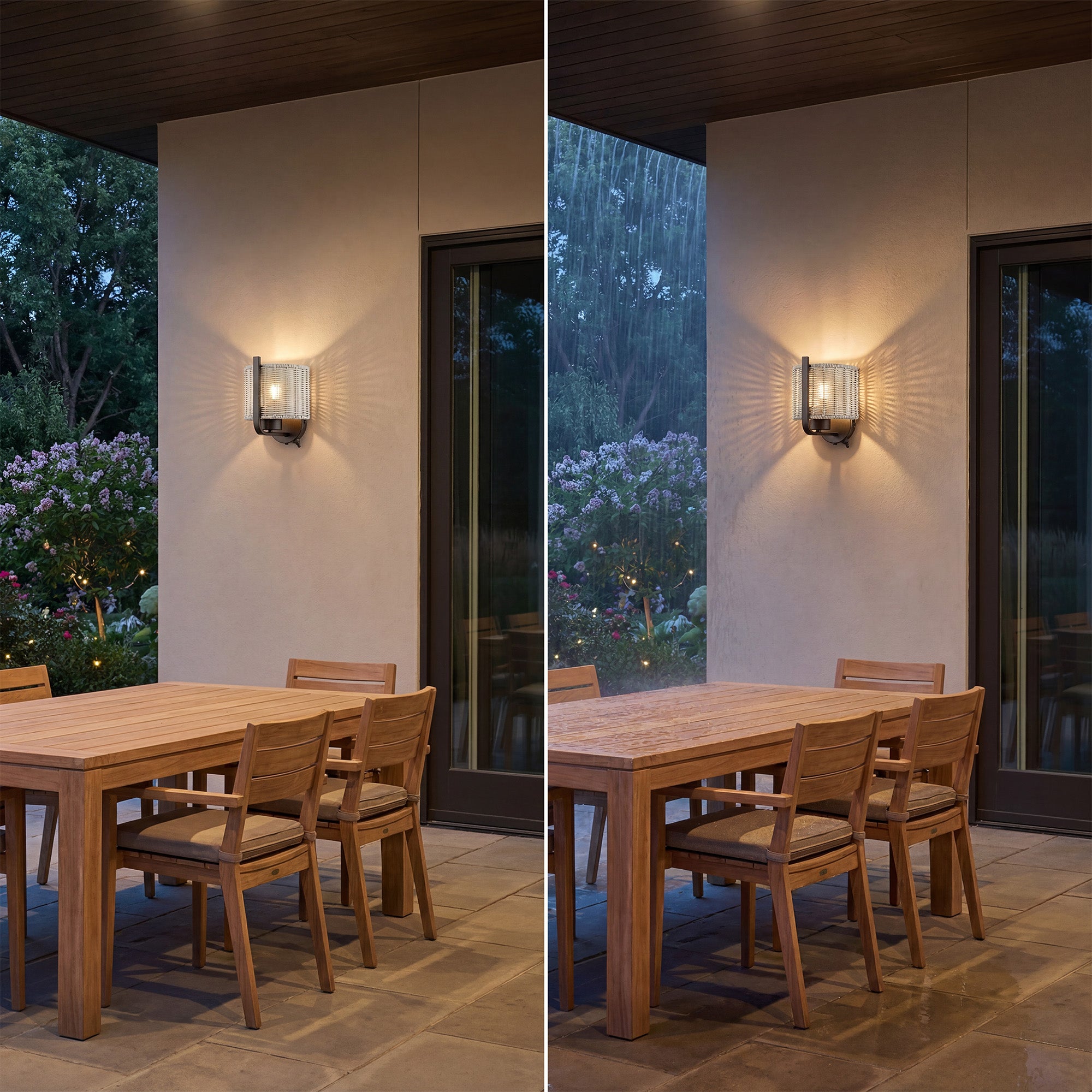 Mule 1-Light 8.75 Inch LED Wet-Rated Wall Light for Indoor/Outdoor, Matte Black - VMInnovations