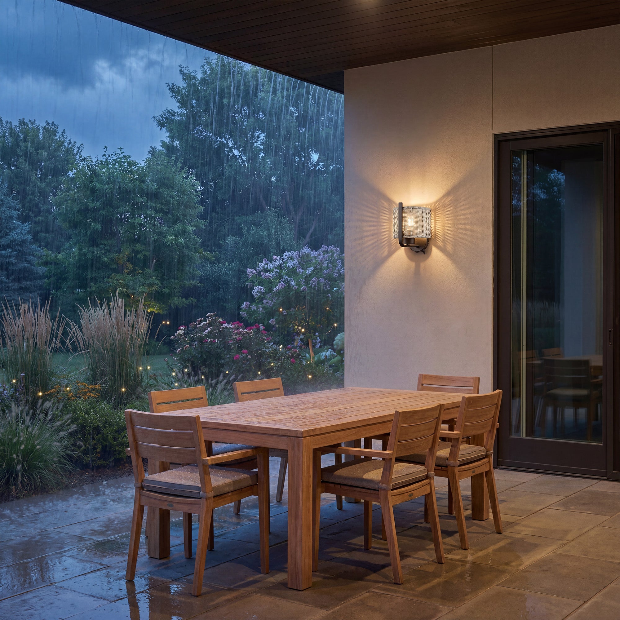 Mule 1-Light 8.75 Inch LED Wet-Rated Wall Light for Indoor/Outdoor, Matte Black - VMInnovations