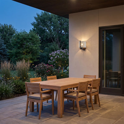 Mule 1-Light 8.75 Inch LED Wet-Rated Wall Light for Indoor/Outdoor, Matte Black - VMInnovations