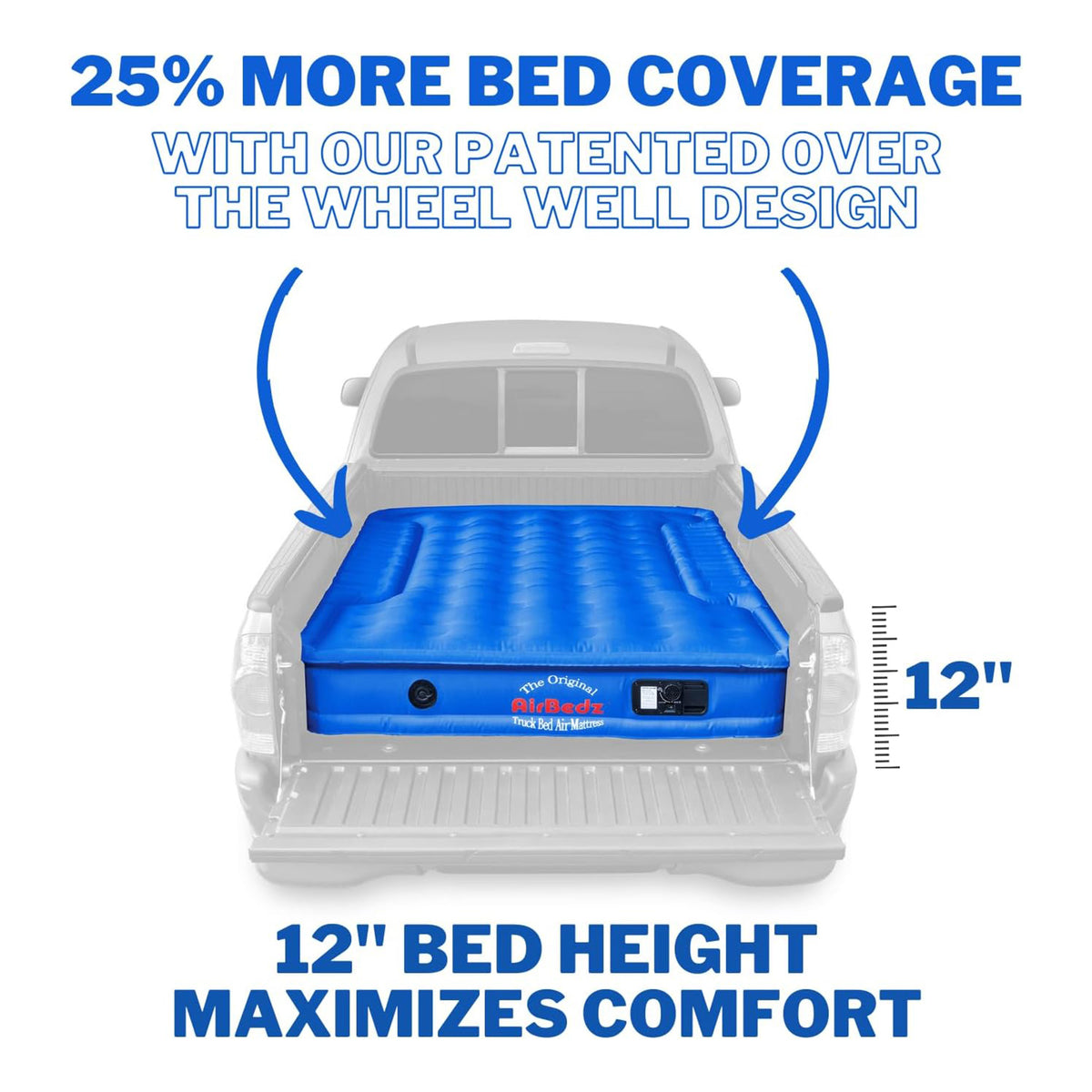 Pittman Outdoors Truck Bed Air Mattress with Pump for Short Truck Beds, (Used)