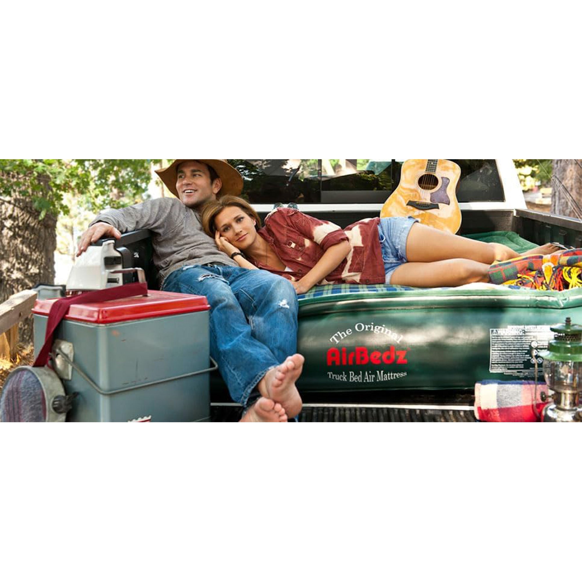Pittman Outdoors Lightweight Truck Airbed & Pump for Full-Size Standard Beds, 6' - VMInnovations