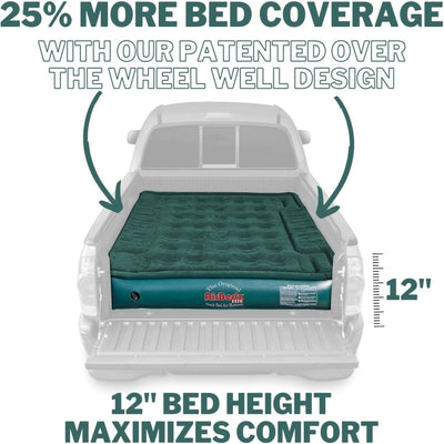 Pittman Outdoors Lightweight Truck Airbed & Pump for Mid-Size Standard Beds, 6' - VMInnovations