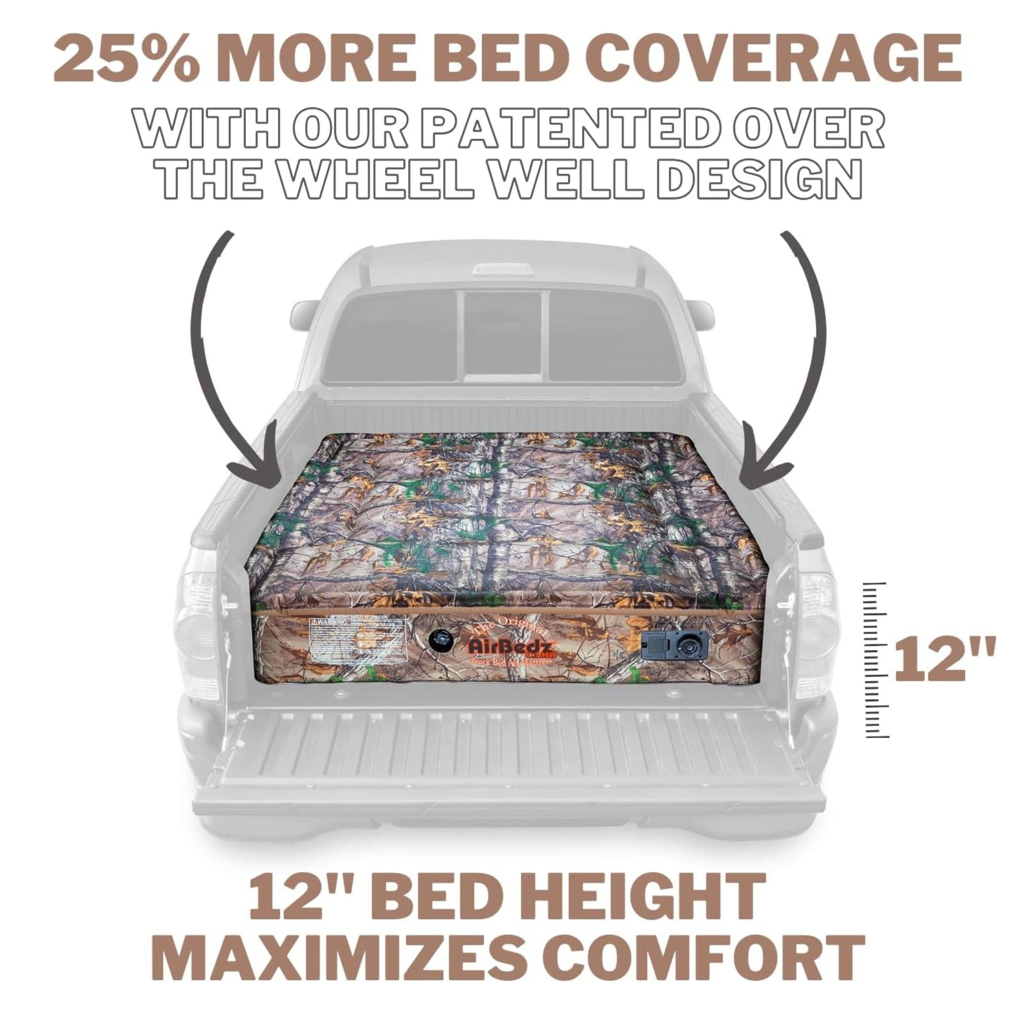 Pittman Outdoors Truck Bed Air Mattress with Pump for Standard Truck Beds, 6' - VMInnovations
