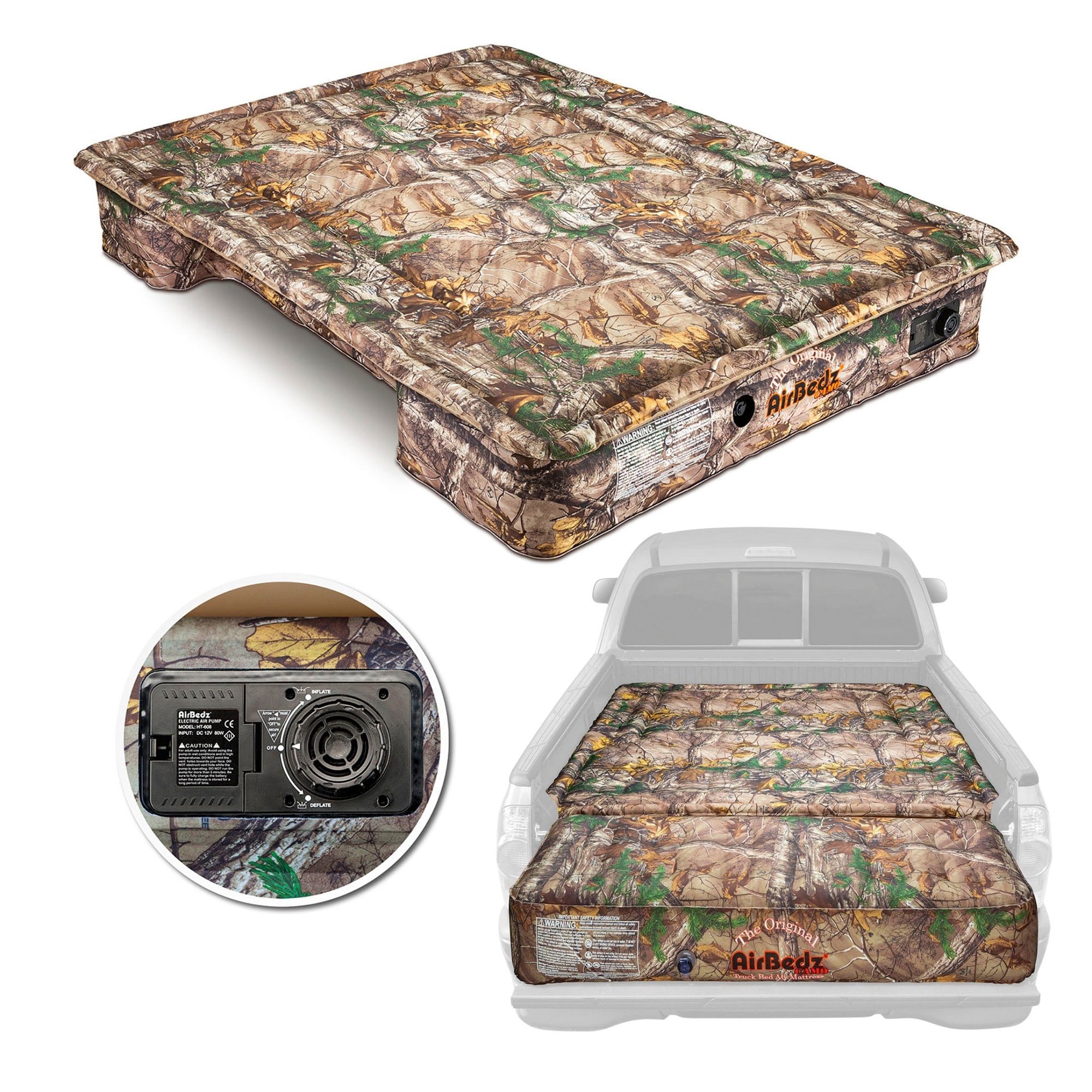 Pittman Outdoors Truck Bed Air Mattress w Pump for Short Truck (Open Box)