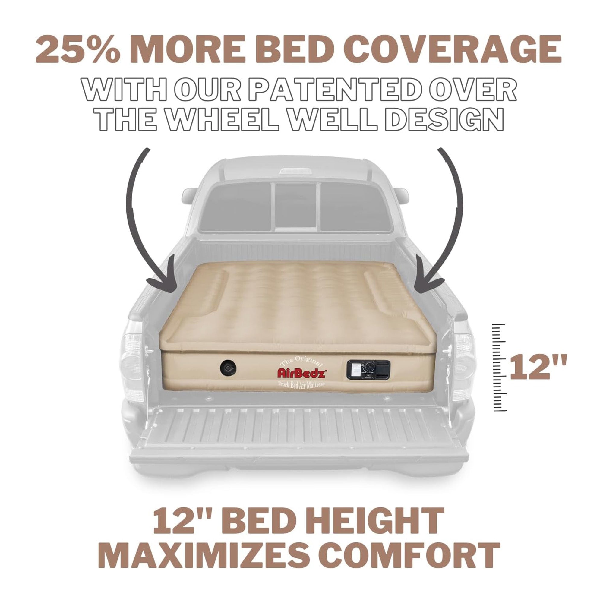 Pittman Outdoors Truck Bed Air Mattress with Pump for Long Truck Beds (Open Box)