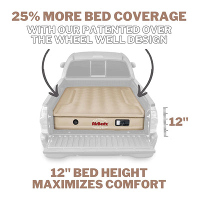 Pittman Outdoors Truck Bed Air Mattress with Pump for Long Truck Beds (Open Box)