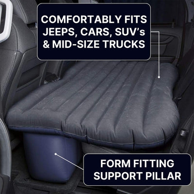 Pittman Outdoors Backseat Air Mattress, 55” Airbed for Mid-Size Vehicles, (Used) - VMInnovations
