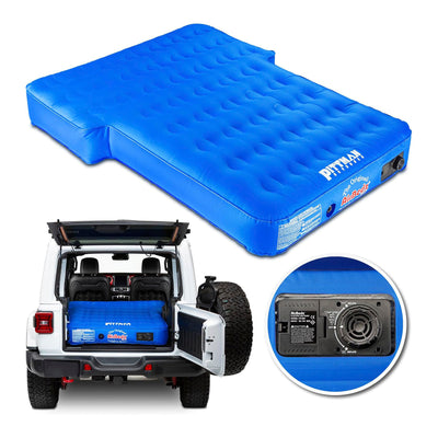 Pittman Outdoors AirBedz Mattress for Jeeps with Built-In Pump & Carry Bag, Blue (Open Box)