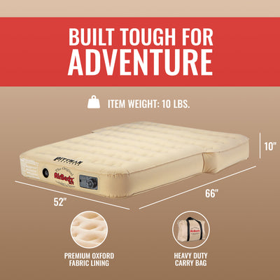 Pittman Outdoors AirBedz Mattress for Jeeps with Built-In Pump & Carry Bag, Tan
