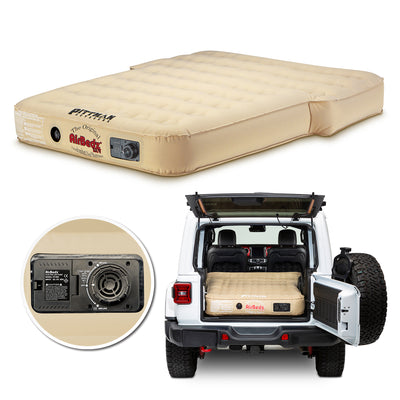 Pittman Outdoors AirBedz Mattress for Jeeps with Built-In Pump & Carry Bag, Tan - VMInnovations