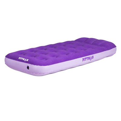 Pittman Outdoors Kids Air Mattress, 74" x 30" Air Bed W Pump/Backpack (Open Box)