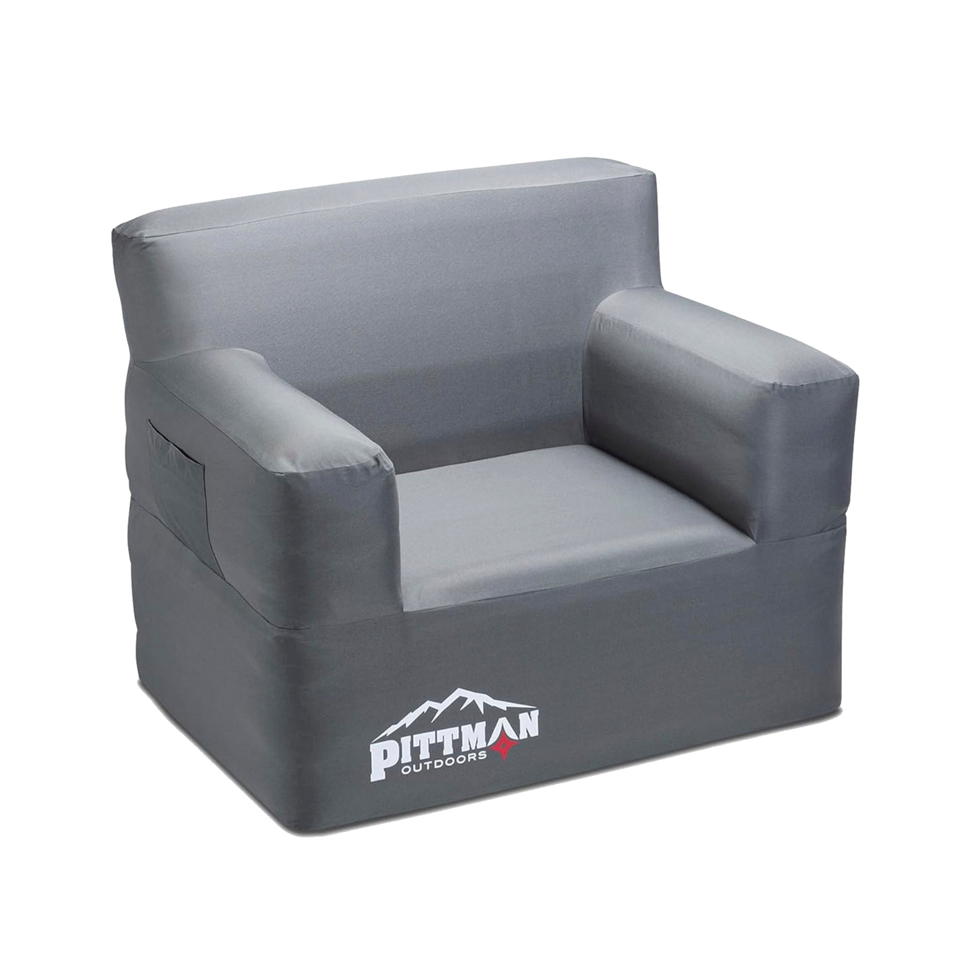 Pittman Outdoors Inflatable Chair with Built-in Pump, Portable Seat for Camping - VMInnovations