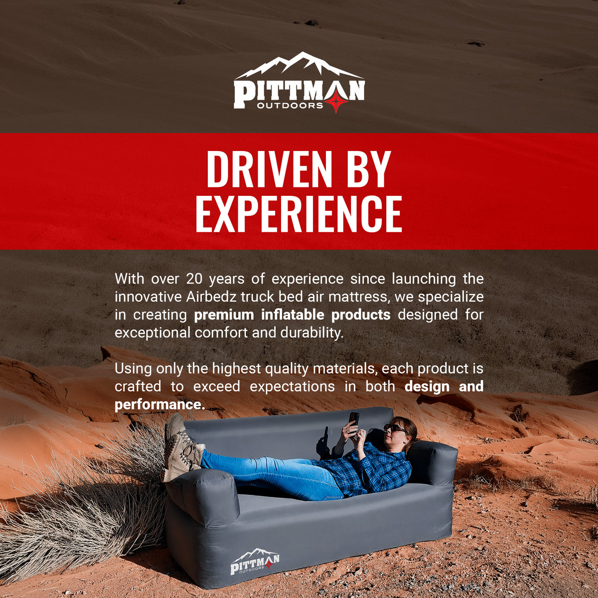 Outdoors Inflatable Couch w/ Built-in Pump, Portable Sofa for Camping (Open Box)