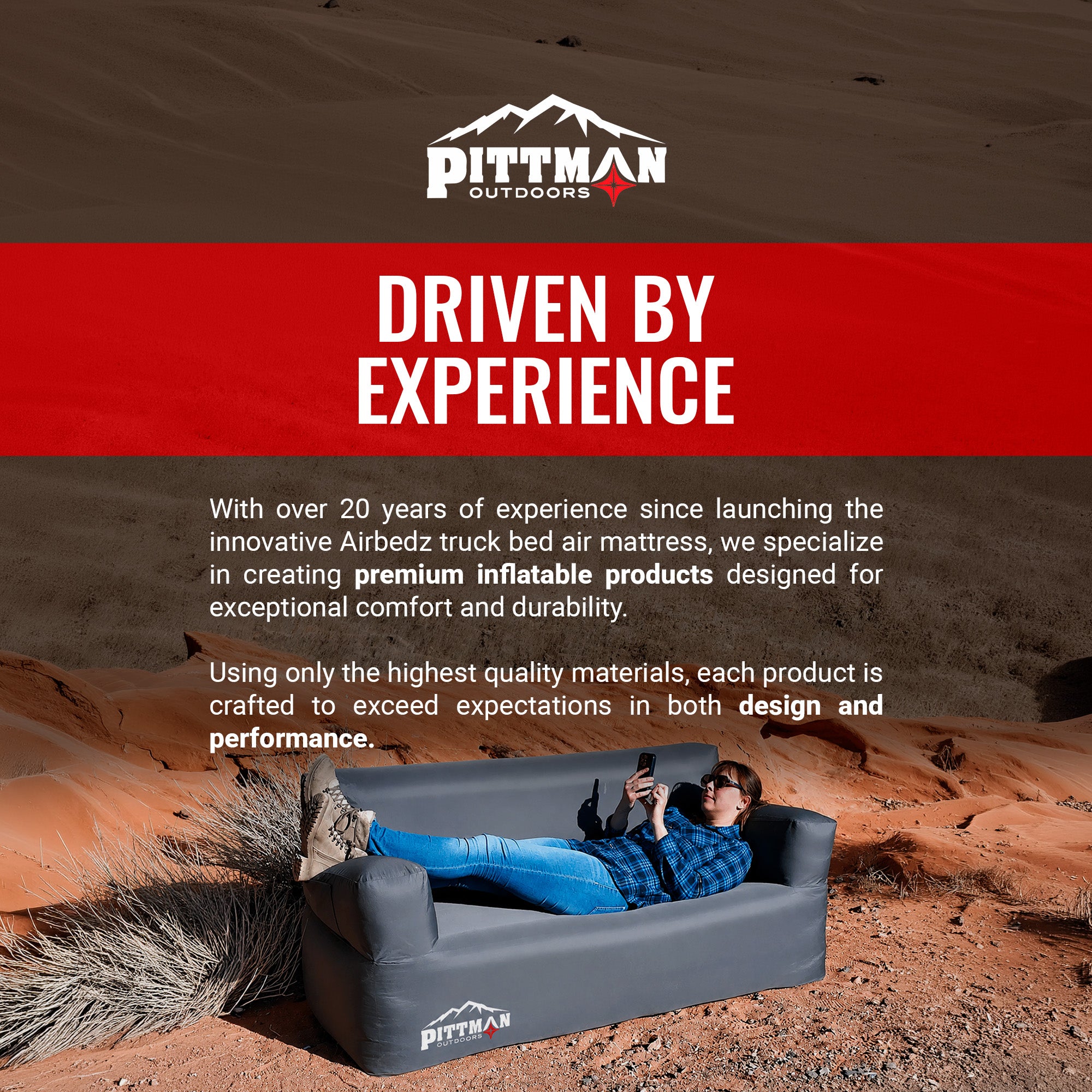 Outdoors Inflatable Couch w/ Built-in Pump, Portable Sofa for Camping (Open Box)