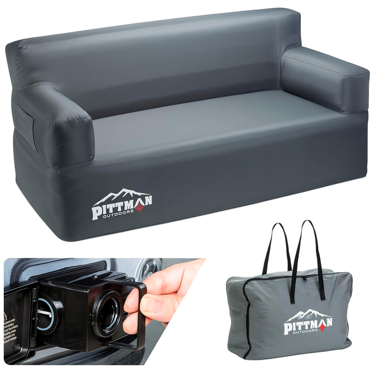 Outdoors Inflatable Couch w/ Built-in Pump, Portable Sofa for Camping (Open Box)