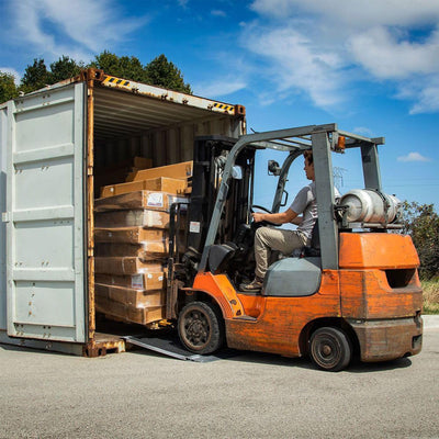 HD Ramps 36 x 36 Inch Aluminum Container Ramp for 6 Inch Lip, 8000 Lb Capacity - VMInnovations