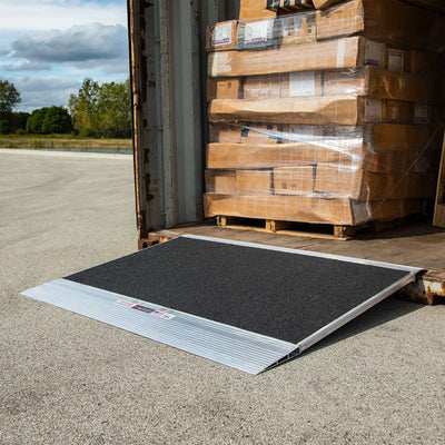 HD Ramps 36 x 36 Inch Aluminum Container Ramp for 6 Inch Lip, 8000 Lb Capacity - VMInnovations